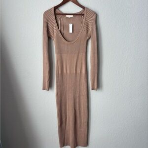 NEW NWT Mable Ribbed Scoop Neck Dress